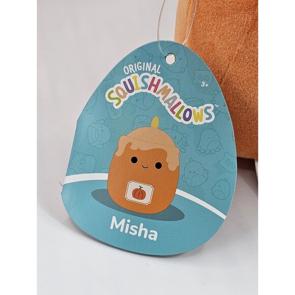Squishmallows Misha the Pumpkin Candle 8 inch 2024 Autumn NEW with Tags - Picture 4 of 5